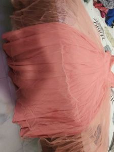 Elegant Peach Dress