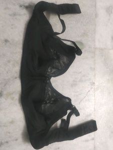 Net Bra Lingerie Black Colour Size 30