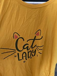 Cute Cat Lady Graphic short one piece