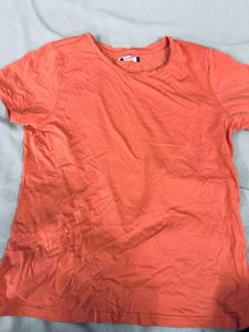 Coral Crew Neck T-Shirt
