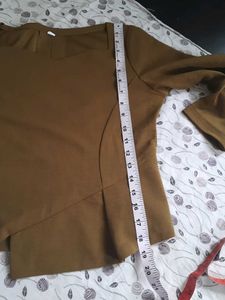 Asymmetrical Cut Square Neck Top