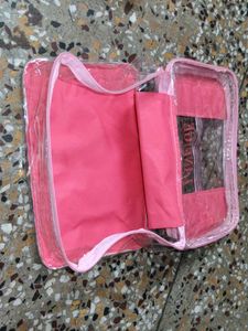 Laneige Makeup Bag - Pink &amp; Gold