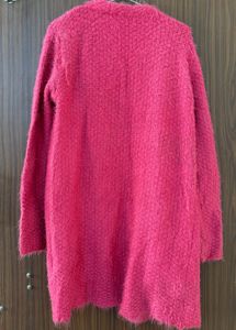 Fuzzy Pink Cardigan