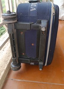 Small Suitcase with Wheels - Deep Blue