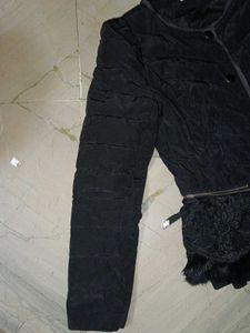 Black Lace Detail Jacket
