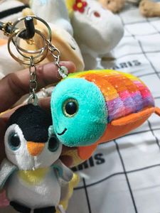 Cute Penguin  and fish Plush Keychain