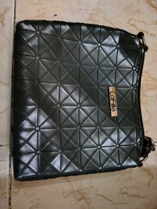 Stylish Geometric Black Crossbody Bag