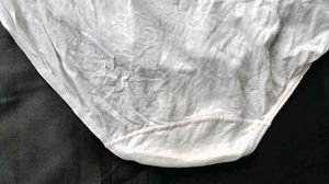 Comfortable White Briefs with Rose Embroidery