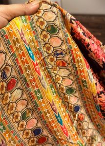 KTT Handwork Detailed Makhmali Crepe Kurta Set