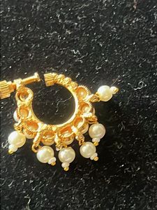 Elegant Pearl Nose Pin