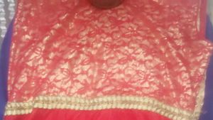 Red &amp; Gold Embroidered Lehenga Choli