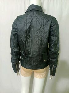 Black Genuine Leather Biker Jacket