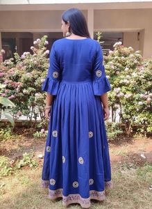 Blue anarkali dress