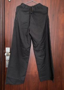 H&amp;M Black Wide-Leg Trousers