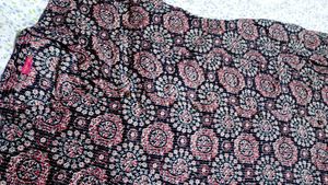 Printed Kurta with Black Bottom
