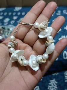 Elegant White Sea Shell Pearl Hoop Earrings for Girls &amp; Women