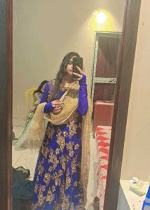 Stunning Royal Blue Embellished Gown