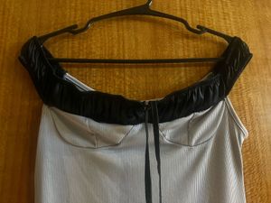 Grey Off-Shoulder Maxi Dress