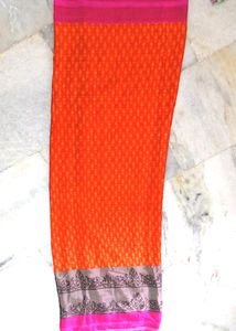 Creap Saree With Readymade Blouse