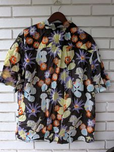Men's Floral Print Short Sleeve Shirt