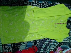 Bright Green Embroidered salwar suit