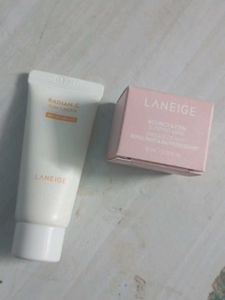 Laneige Sun Cream &amp; Sleeping Mask Set