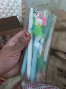 5 Unicorn Pens Set