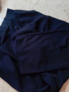 Stylish Navy Blue Wide Leg Pants