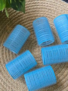 Blue Hair Curlers