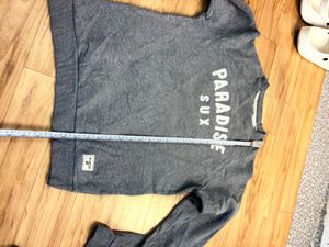 Grey Paradise Sux Crewneck Sweatshirt