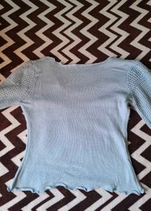 Butterfly Patch Knit Top