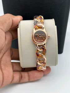 Michael Kors Watch - Silver &amp; White Chain