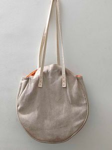 Esthederm Paris Round Canvas Tote Bag