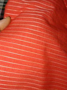 Orange Striped Men's Shirt