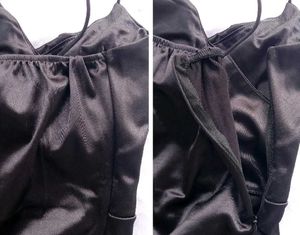 Cocktail Padded Satin Black Dress 🖤
