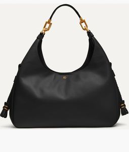 Imported Donna Karan Black Leather Hobo Bag