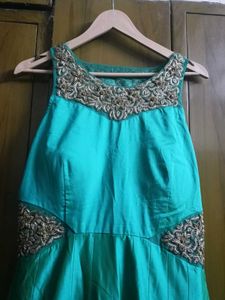 Beautiful Teal Blue Ethnic Gown