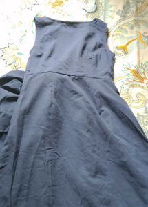Chic Sleeveless Navy Blue Dress