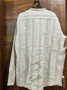 Bohemian Textured Button-Down Shirt