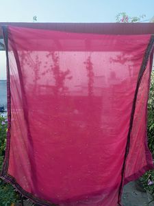 Embellished Magenta Dupatta