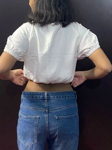 SALE White Crop Top - Stylish &amp; Chic