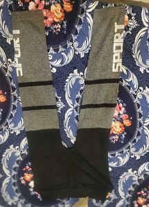 Women's Dual-Tone High-Waist Sports Leggings | Str