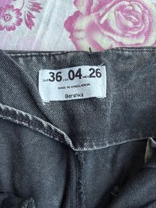 Stylish Washed Black Denim Jeans