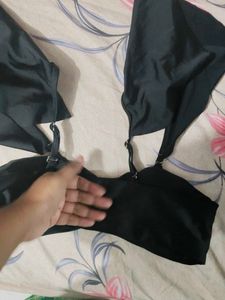 Stylish Black Padded Top