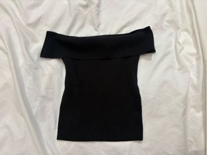 Black Off-Shoulder Top