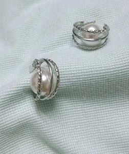 combooo Chunky Crystal Square Earrings
