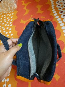 Jeans Handbag Embroidery work