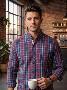 Men's Plaid Long Sleeve Shirt