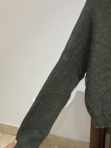 Olive Green Turtleneck Sweater