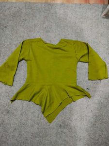 Cute Kids Green Top